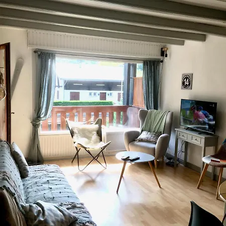 T2 Centre Village - Proximite Telecabine - Vue Montagne Plein Sud - Terrasse Couverte - Balcon - 1 Lit Double En 160 - Salon 1 Canape Convertible En 140 - Cuisine Separee